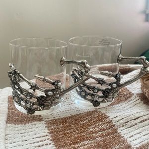 Jeweled Skeleton Mugs